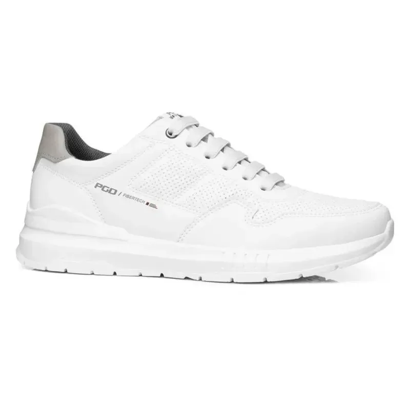 Tênis Casual Pegada Urban Clean Fibertech Branco Masculino 43