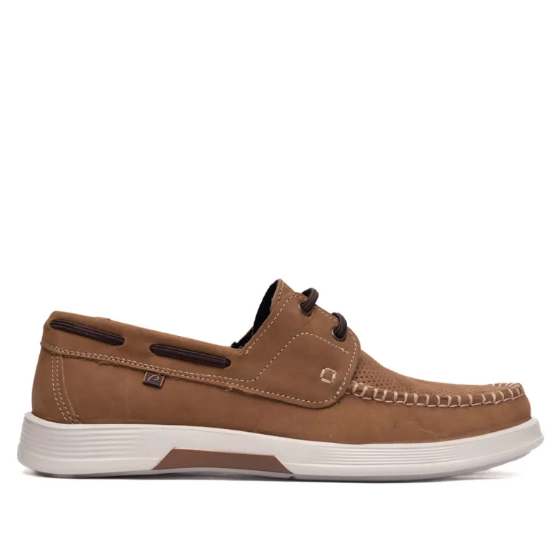 Sapato Masculino Pegada Couro Levitech Conforto Marrom - 44 - Pegada