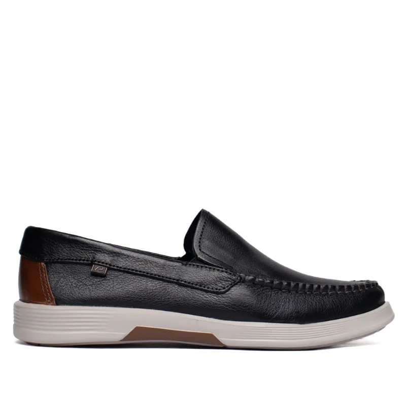 Sapato Masculino Pegada Couro Levitech Nature Preto/Marrom - 37 - Pegada