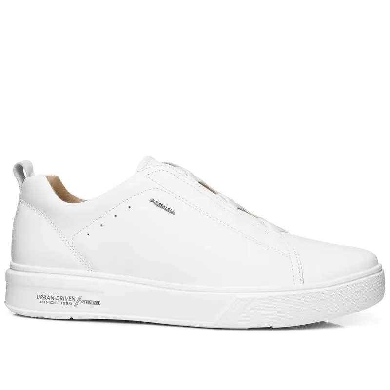 Tênis Casual Pegada Masculino em Couro Branco 111921-01 40
