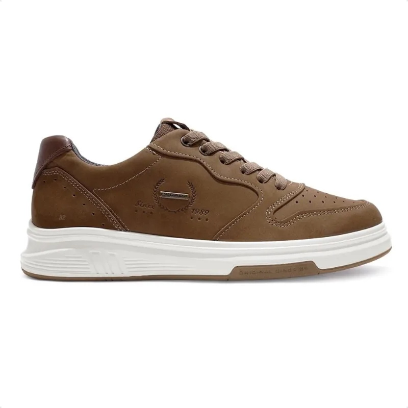Sapatênis Pegada Trace Masculino 38 / Marrom Claro - Pegada
