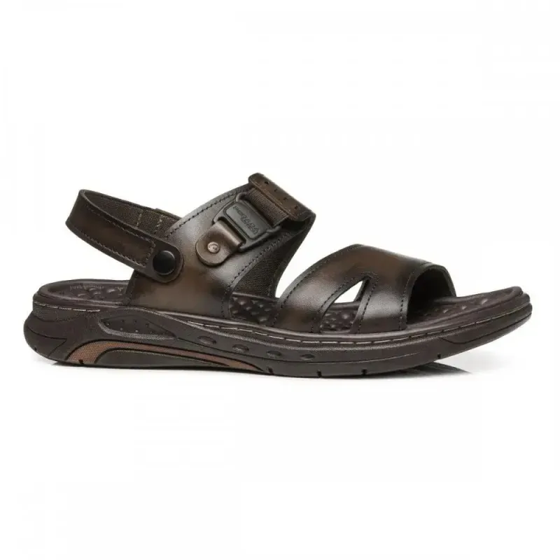 Sandália Pegada Anilina Masculina Marrom 37