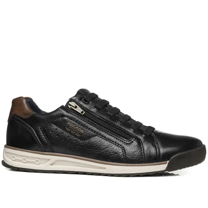 Sapatênis Pegada Masculino em Couro Preto 112503-06 Sapatenis Pegada Masculino em Couro Preto 112503-06 44