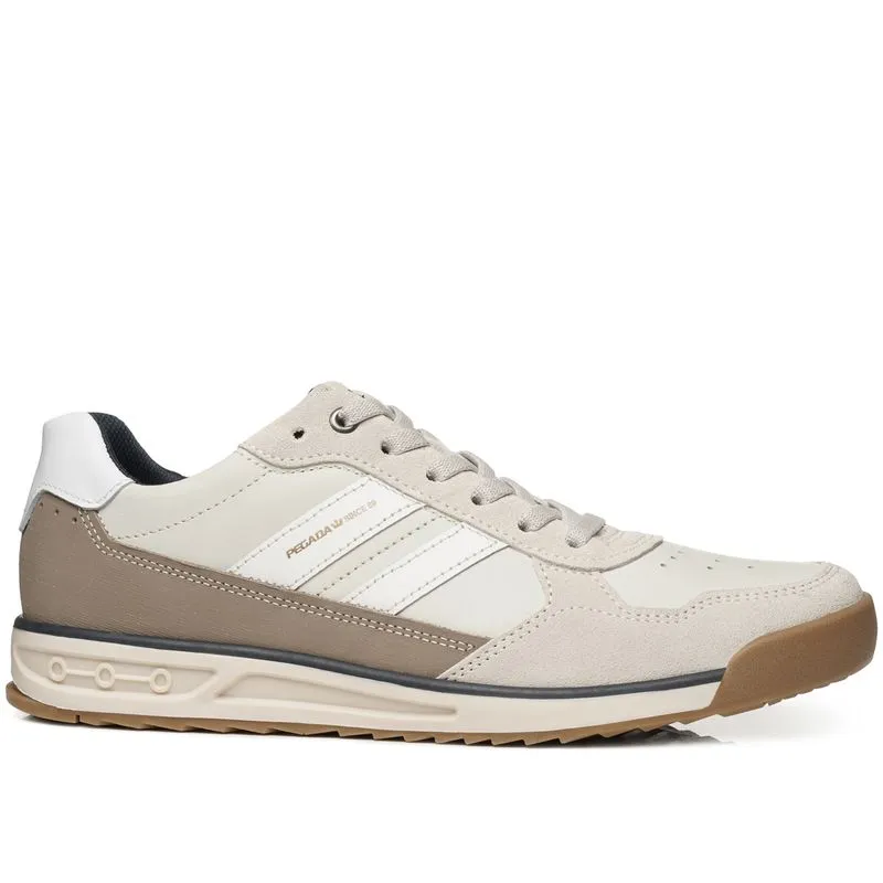 Sapatênis Pegada Masculino em Couro Giz 112504-06 38