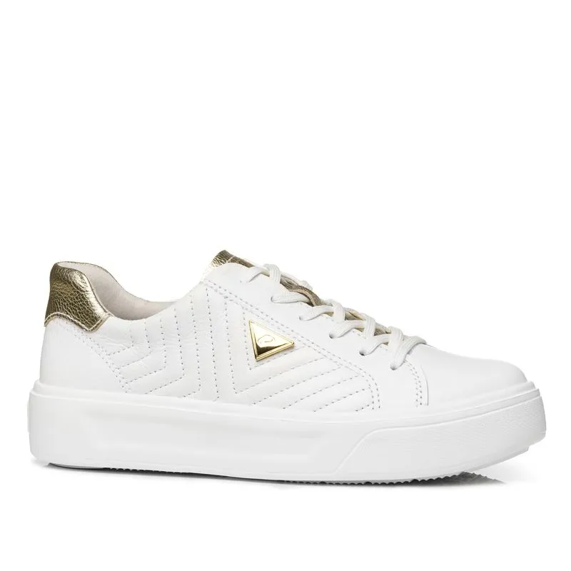 Tênis Pegada Feminino em Couro Branco 211220-01 39