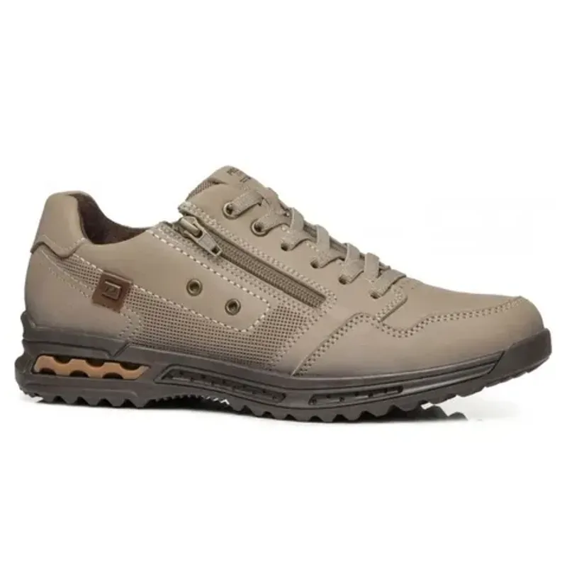 Tênis Pegada Casual Masculino Bege 42