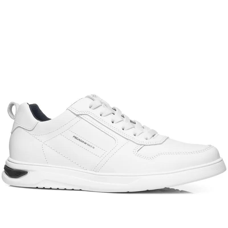 Tênis Casual Pegada Masculino em Couro Branco 112401-01 41