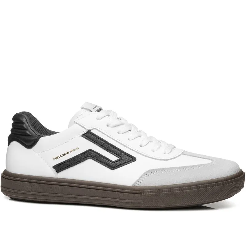 Tênis Casual Pegada Masculino em Couro Branco 111507-02 42