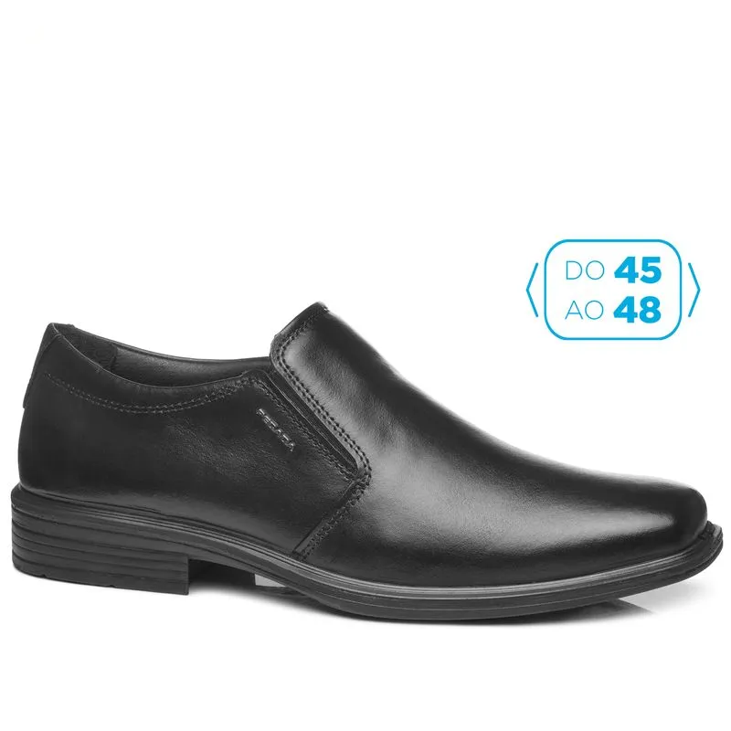 Sapato Social Pegada Masculino Plus Size em Couro Preto 524778-01 48