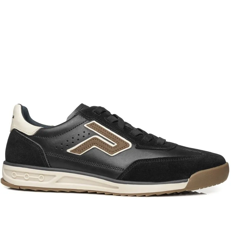 Sapatênis Pegada Masculino em Couro Preto 112501-02 39