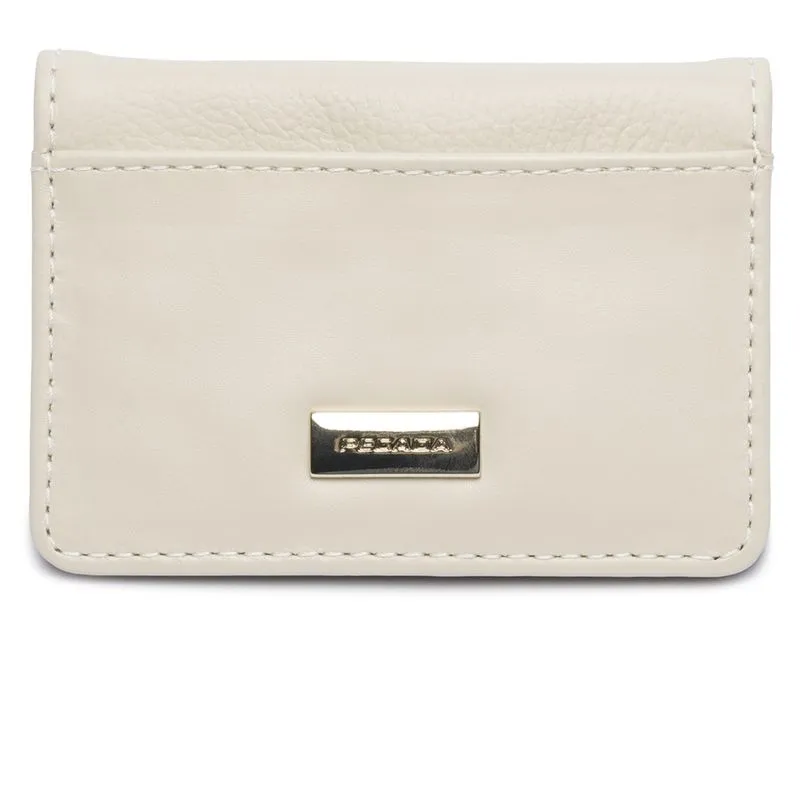 Carteira Porta Cartão Pegada Feminina em Couro Off White CA001305-03 Carteira Pegada Feminina em Couro Off White CA001305-03