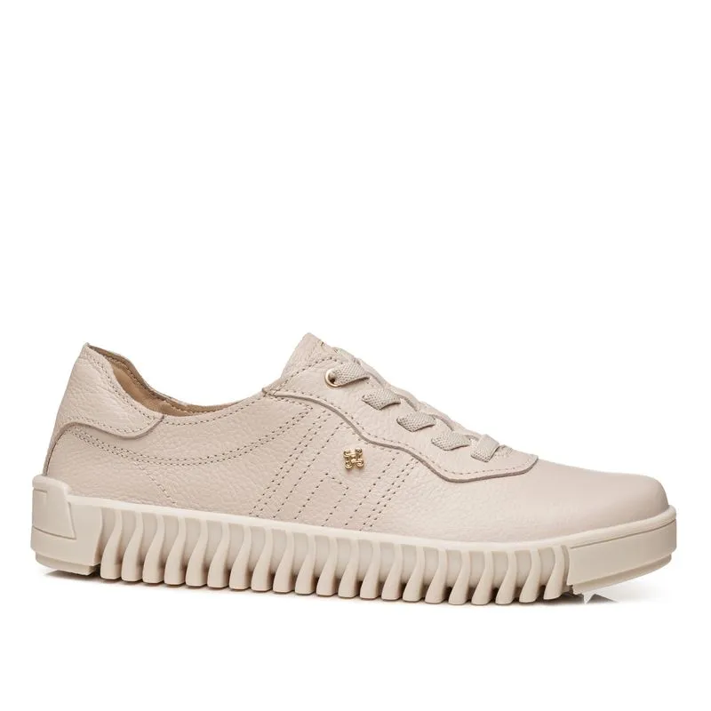 Tênis Pegada Feminino em Couro Off White 210522-02 35