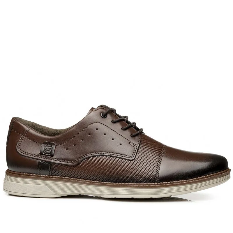 Sapato Casual Pegada Masculino em Couro Pinhão 126709-03 44