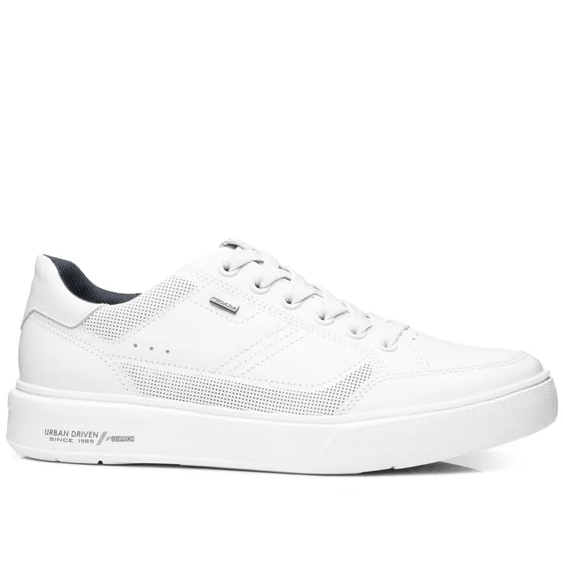 Tênis Casual Pegada Masculino em Couro Branco 111909-01 38