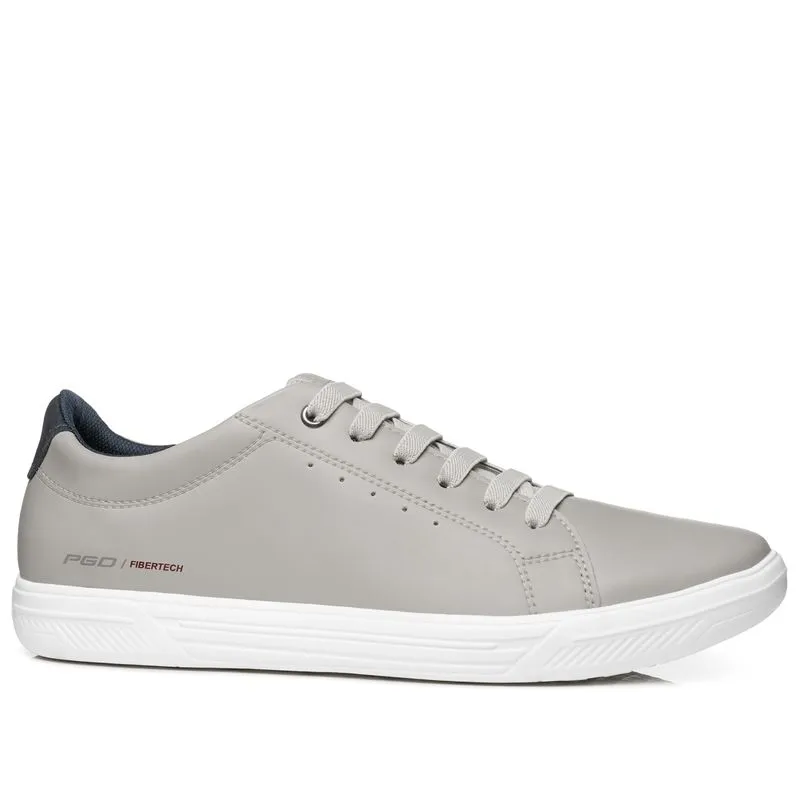 Tênis Casual Pegada Masculino em Microfibra Silver 172801-03 43