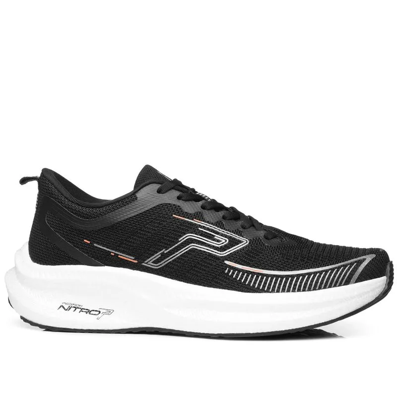 Tênis Esportivo Pegada Masculino em Tecido Preto 190902-04 37