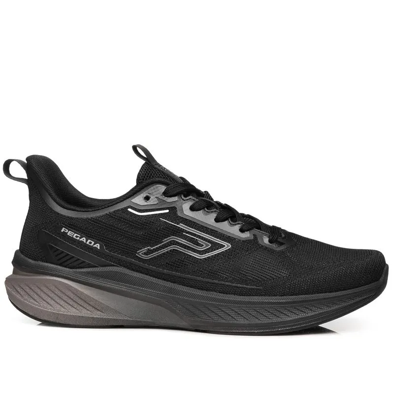 Tênis Esportivo Pegada Masculino em Tecido Black 191301-05 41