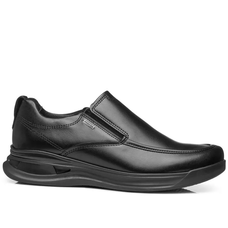 Sapato Casual Pegada Masculino em Couro Preto 126804-01 43