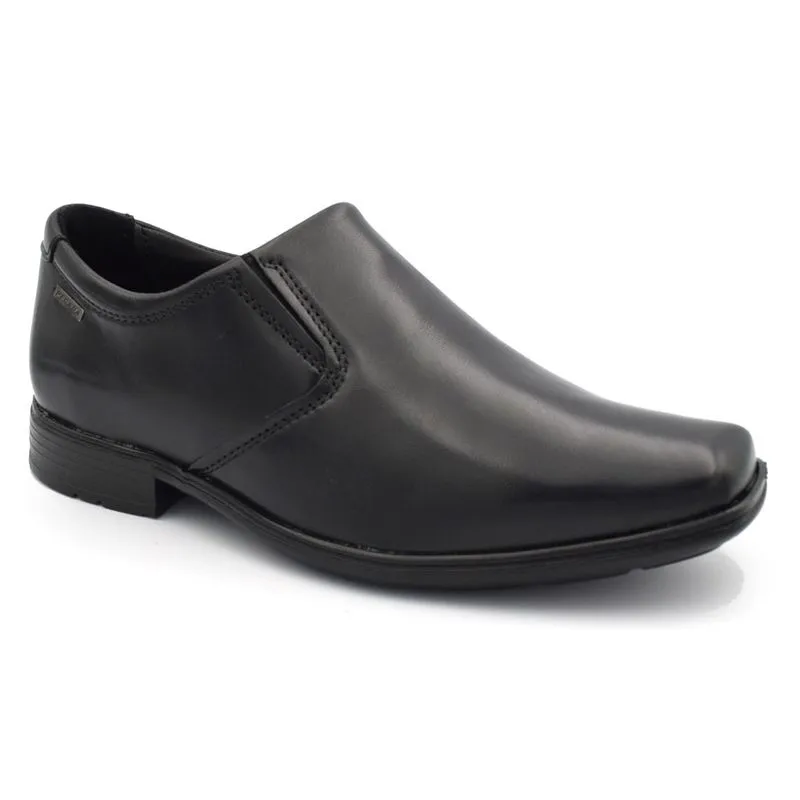 Sapato Social de Couro Infantil Pegada Preto 322330 JUV 32
