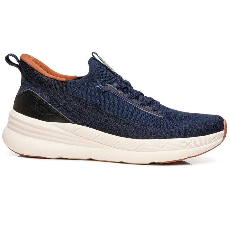 Tênis Casual Pegada Masculino Knit Marinho 44