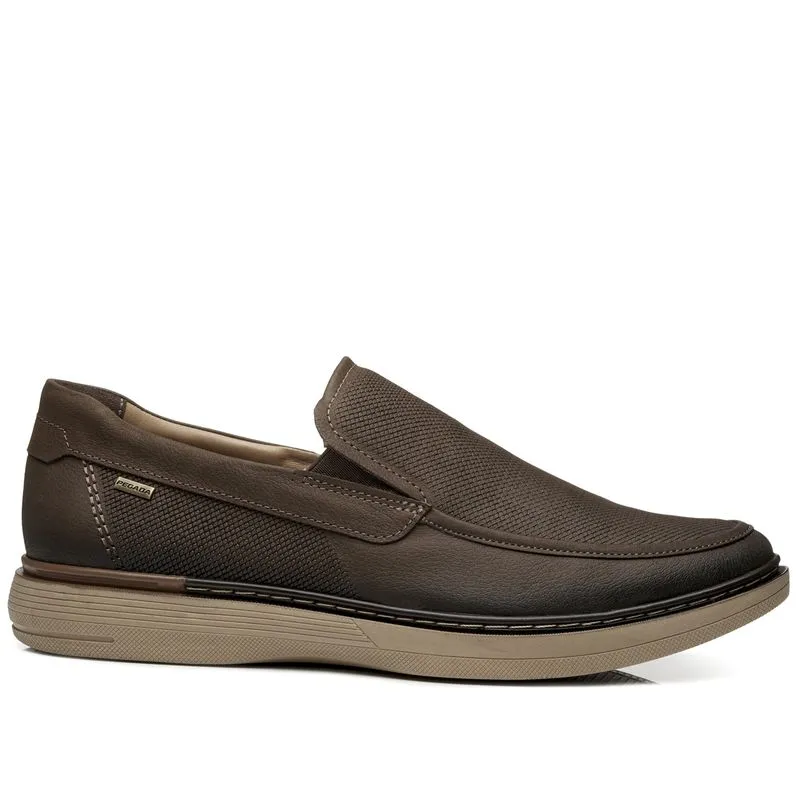 Sapato Casual Pegada Masculino em Couro Chocolate 127602-04 39