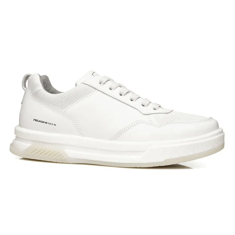 Tênis Casual Pegada Cosmo Masculino Couro Branco 38