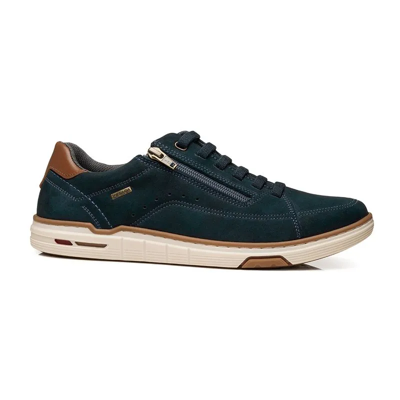 Sapatenis Pegada Masculino Couro Marinho 41