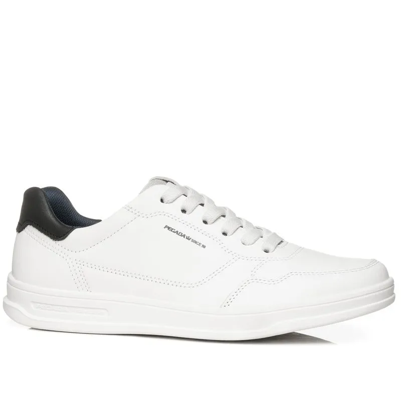 Sapatênis Pegada Masculino em Couro Branco 110301-01 38