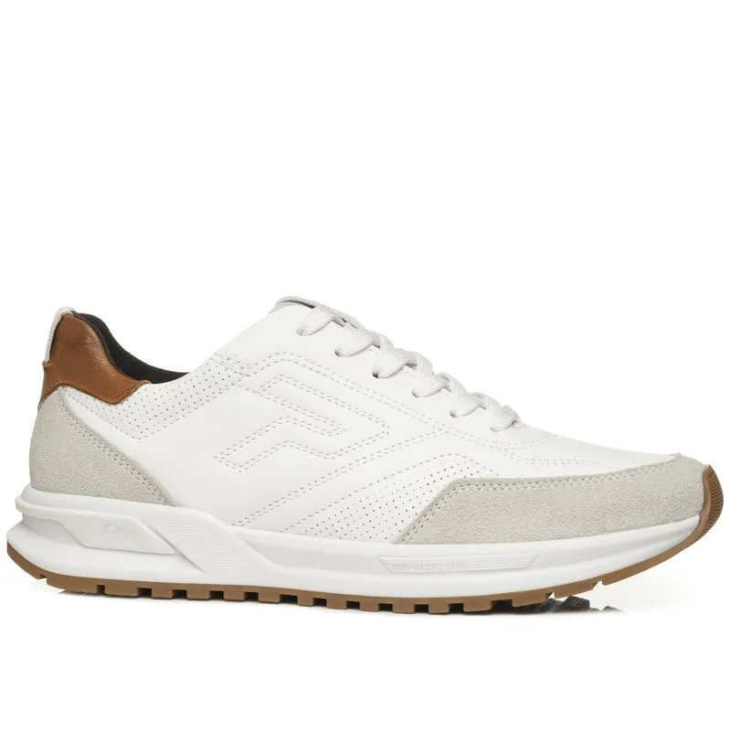 Sapatênis Pegada Masculino em Couro Branco 112151-01 44