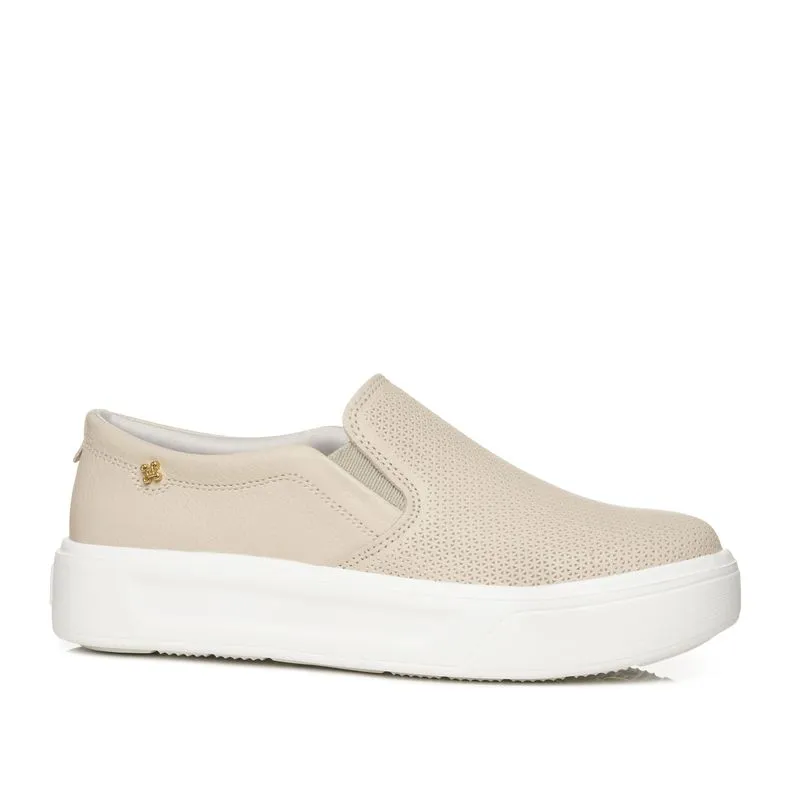 Tênis Pegada Feminino em Couro Off White 211229-04 39