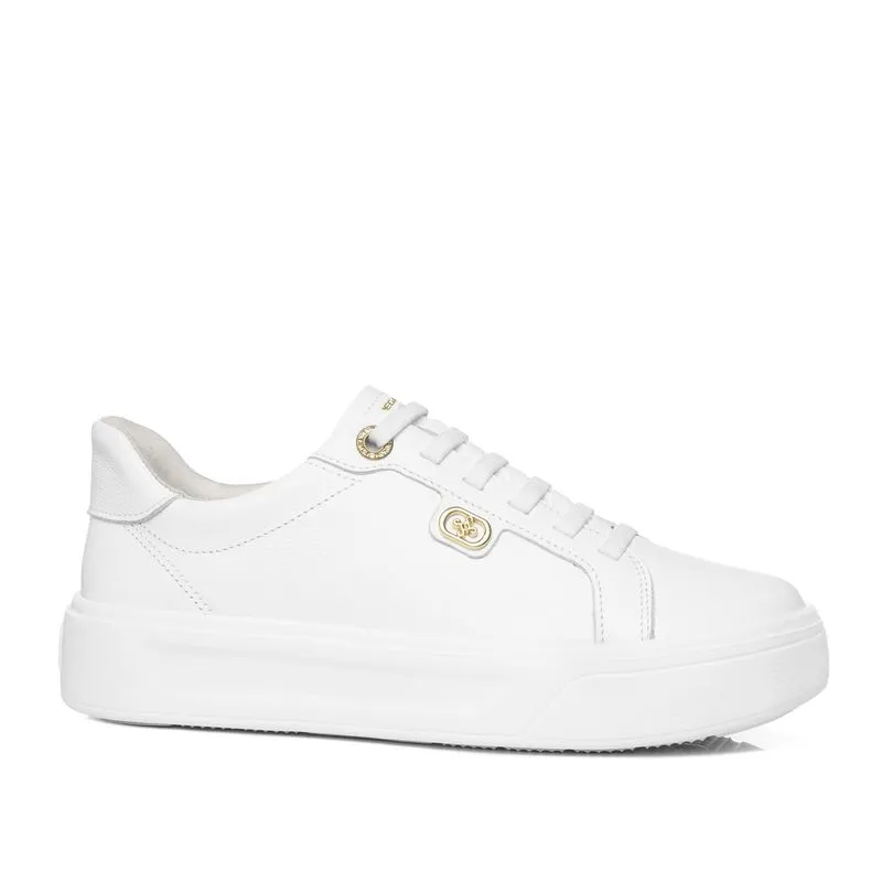 Tênis Pegada Feminino em Couro Branco 211230-01 38