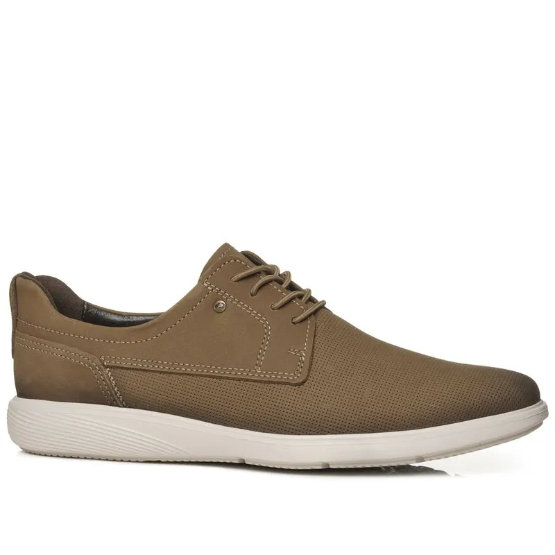Sapato Casual Pegada Masculino em Couro Mascavo 122401-04 38
