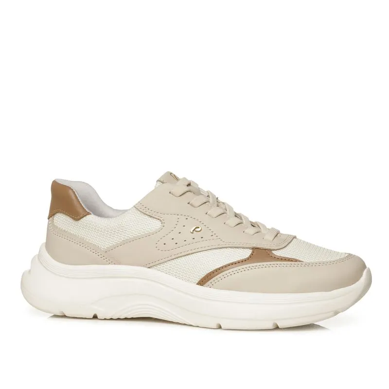 Tênis Pegada Feminino em Couro Off White 211452-04 38