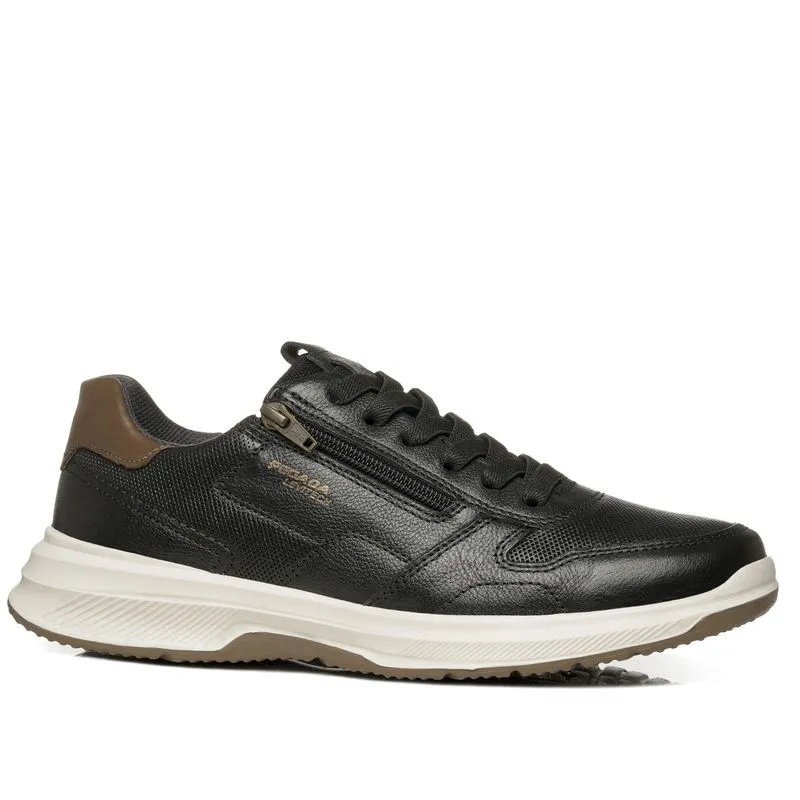 Sapatênis Pegada Masculino em Couro Preto 114302-07 41