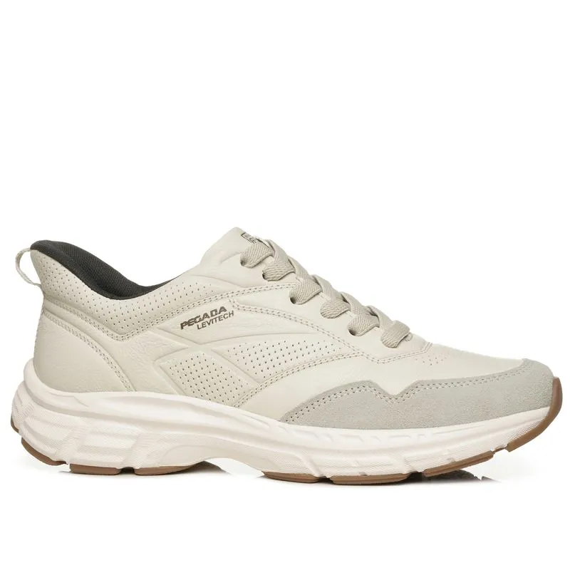 Tênis Casual Pegada Masculino em Couro Milk 114151-02 40