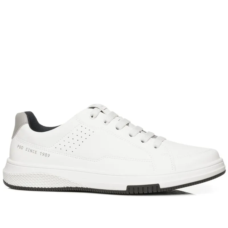 Sapatênis Pegada Masculino em Microfibra Branco 172405-01 Sapatenis Pegada Masculino em Microfibra Branco 172405-01 41