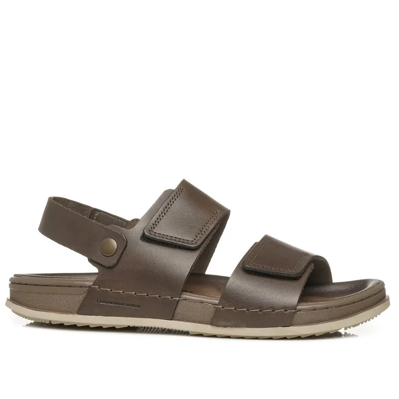 Sandália Pegada Masculina em Couro Cravo 134854-02 Sandália Pegada Masculino em Couro Cravo 134854-02 41