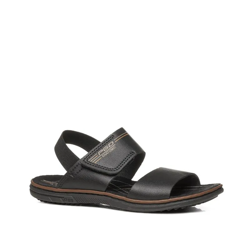 Sandália Pegada Infantil em Microfibra Preto 373343-04 35