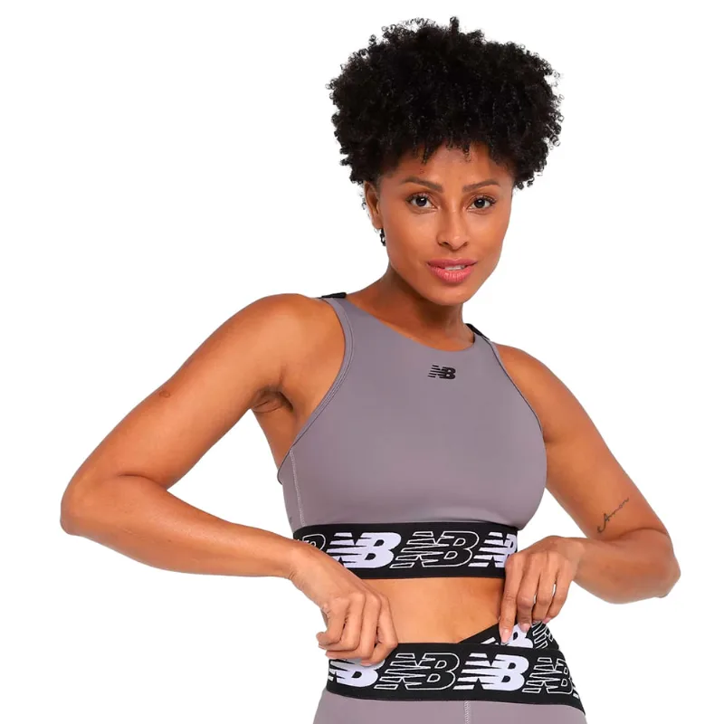 Top Feminino New Balance Relentless Cinza - G