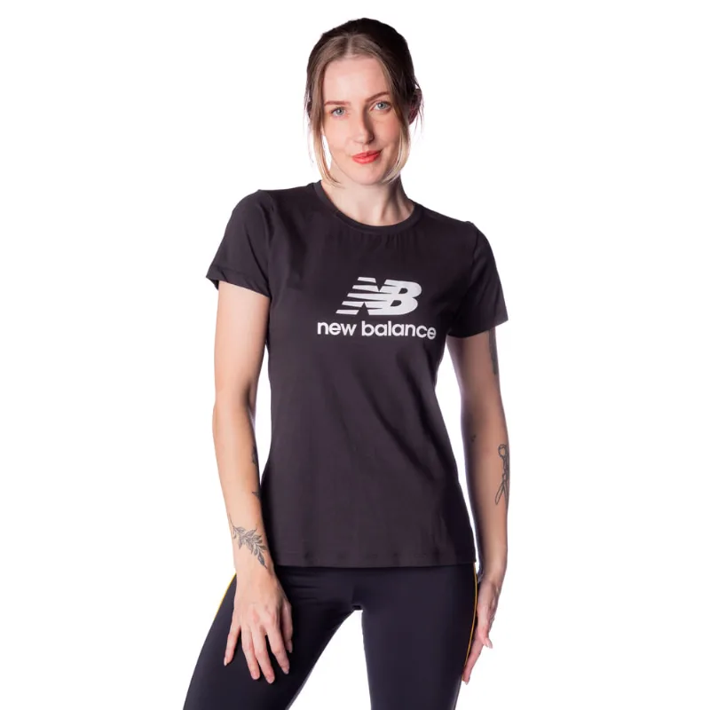 Camiseta Feminina New Balance Essentials Preto - GG