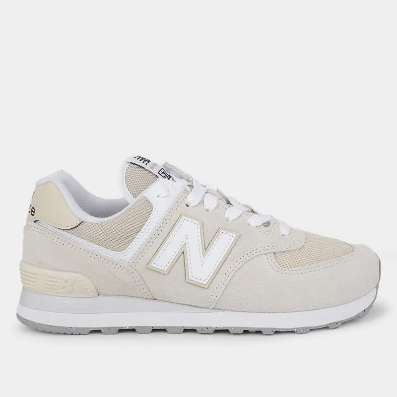 Tênis New Balance 574 V2 - Unissex - Branco+Bege