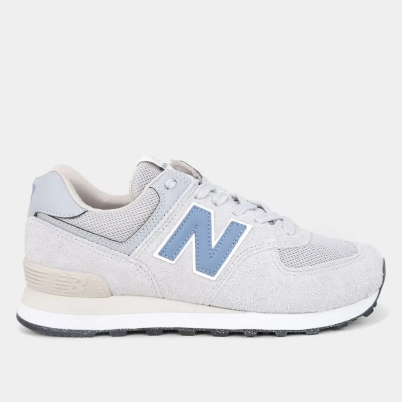 Tênis New Balance 574 V2 - Unissex - Cinza+Azul
