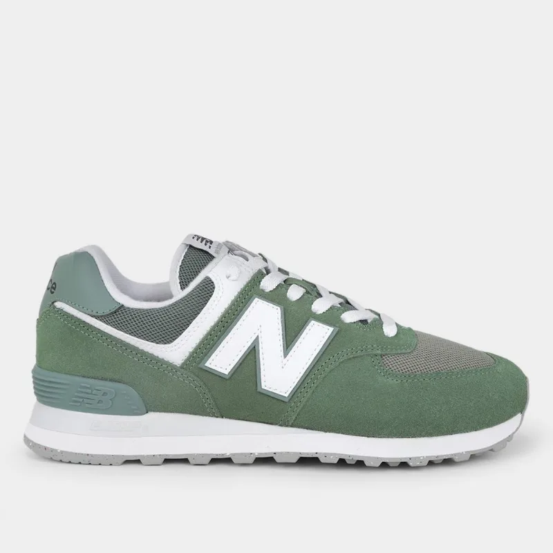 Tênis New Balance 574 V2 - Unissex - Verde+Branco