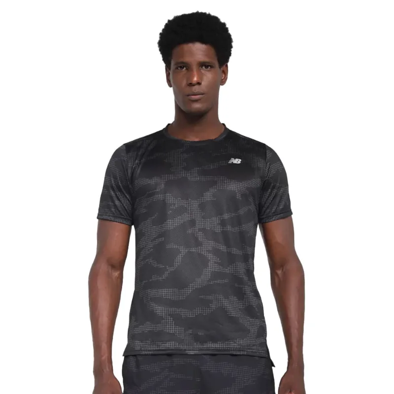 Camiseta Masculina New Balance Accelerate Print Preto - G