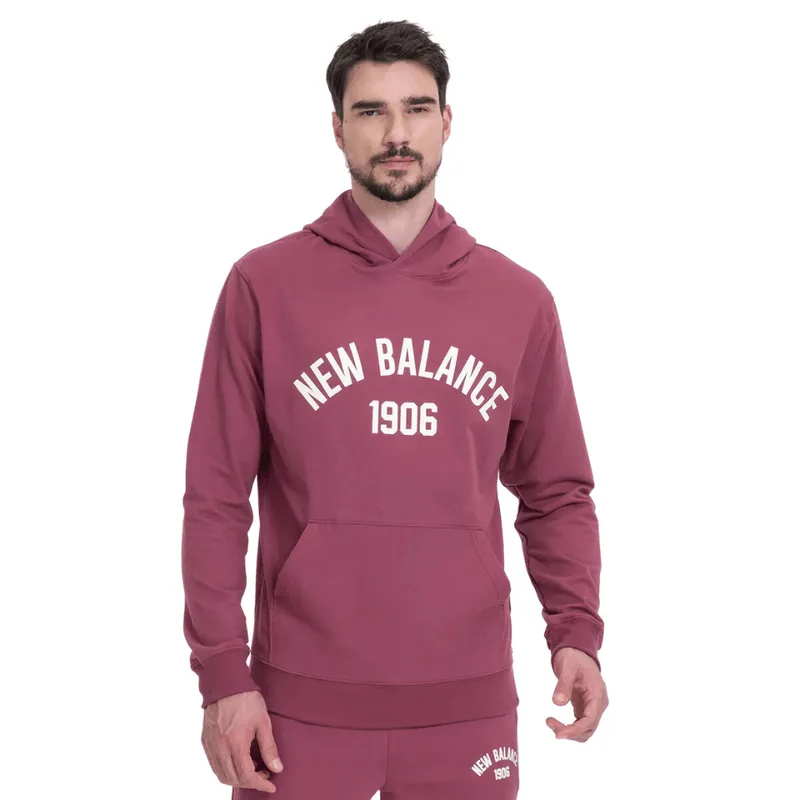 Casaco Moletom New Balance Essentials 1906 Masculino Vinho M