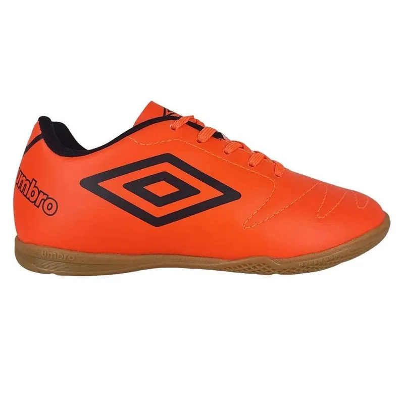 Chuteira Infantil Umbro Futsal Class 2.2 U07FB087-011 24 / Laranja-Preto