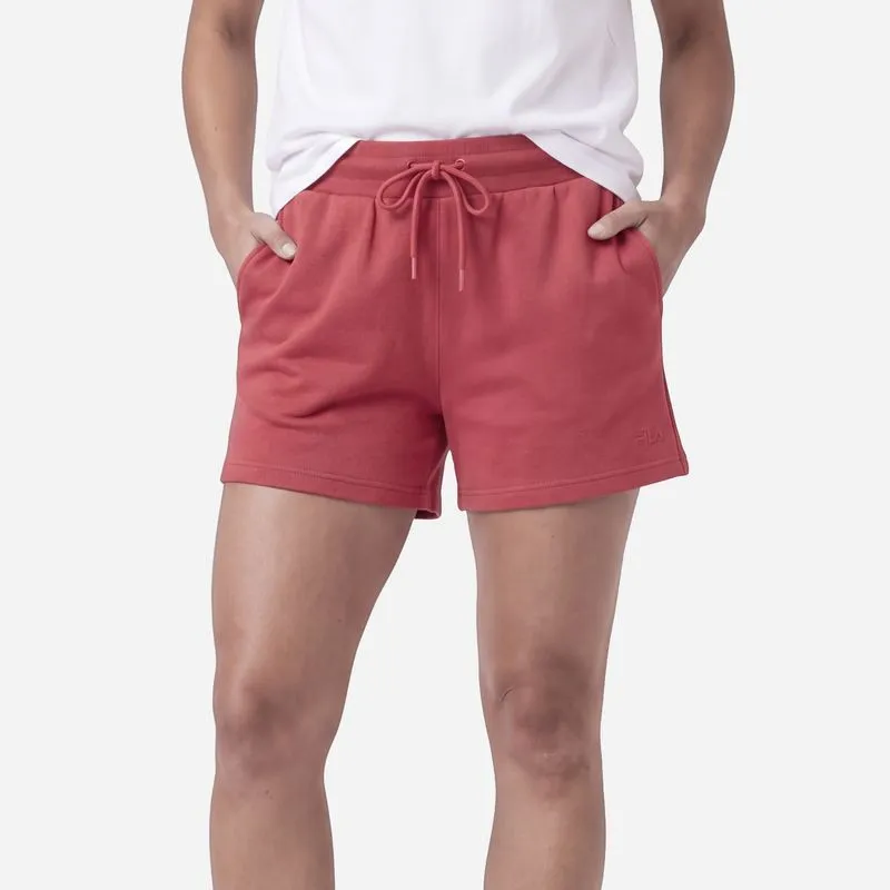 SHORTS FEMENINO FILA LETTER - ROJO MEDIO - XL