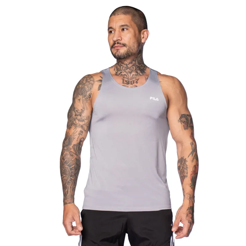 Regata Masculina Fila Sport Melange Lux Cinza - P