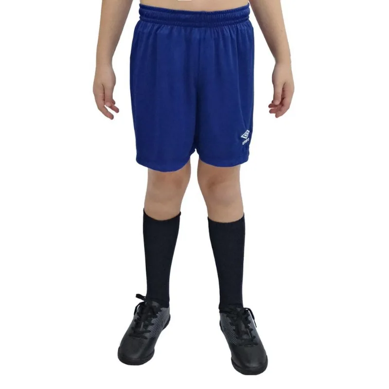 Calção De Futebol Umbro Aria Infantil Azul Marinho