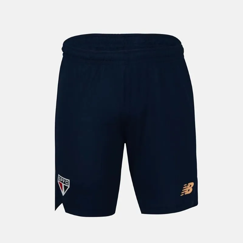 Shorts New Balance Treino SPFC Masculino - Marinho e Laranja G